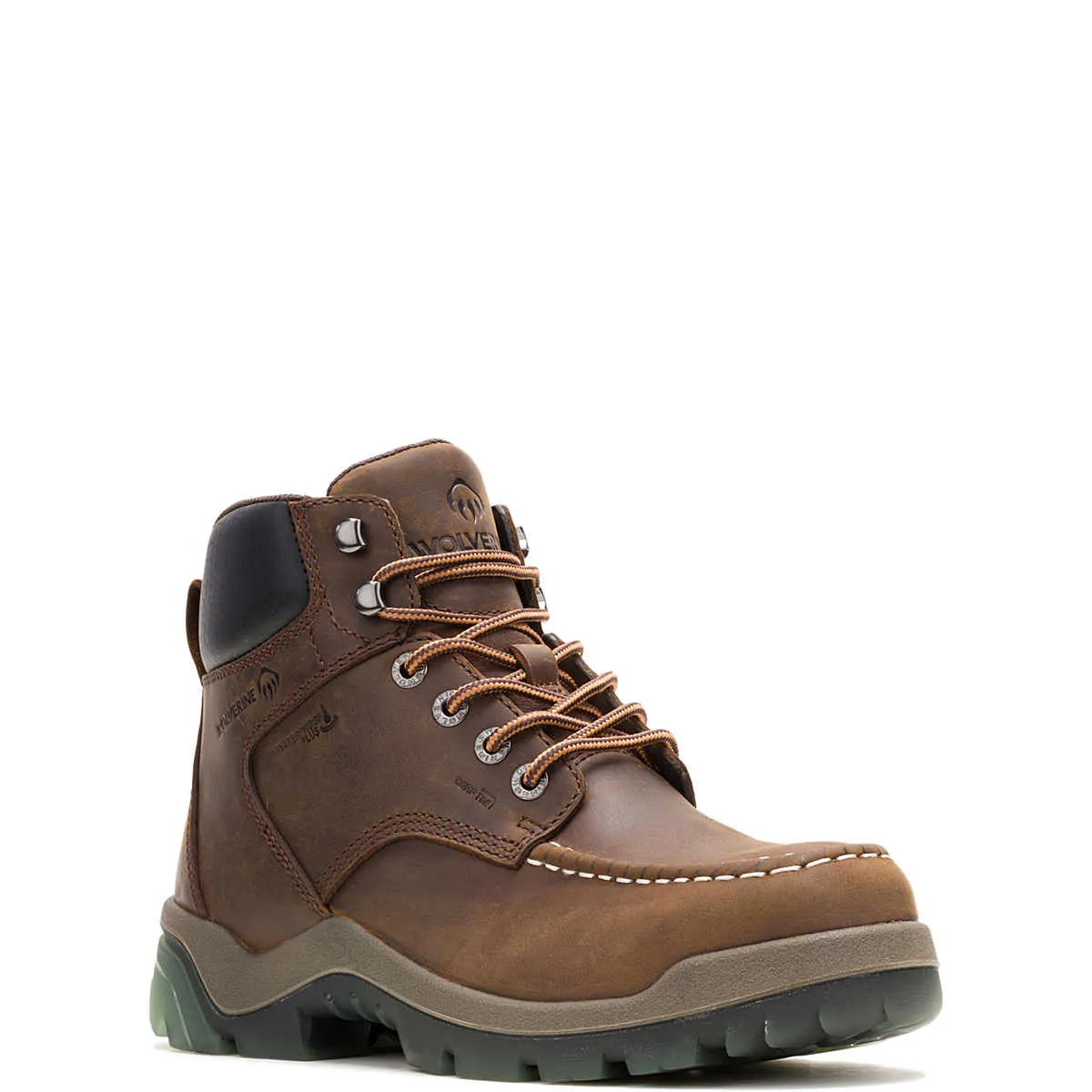 Wolverine Men's Vantage ft. HyperRest 6" Moc-Toe CarbonMax Work Boot - Dark Brown