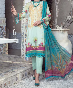Women "AVA" Digital Printed 3 Piece Unstitched Suit