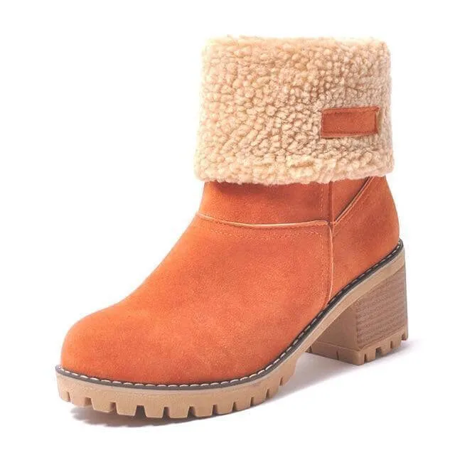 Women’s Block Heel Snow Boots