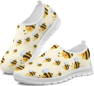 Womens Casual Sneakers Low Cut Non Slip Soft Breathable Lightweight Gym Exercise Walking Shoes