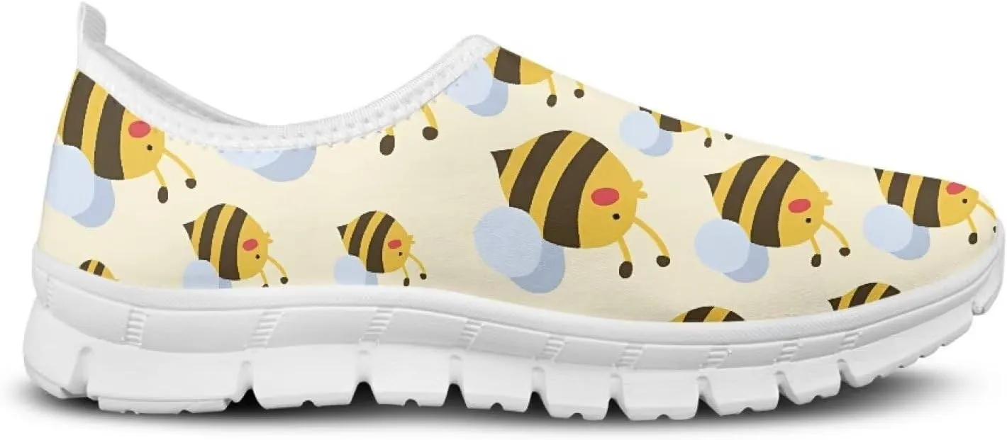 Womens Casual Sneakers Low Cut Non Slip Soft Breathable Lightweight Gym Exercise Walking Shoes