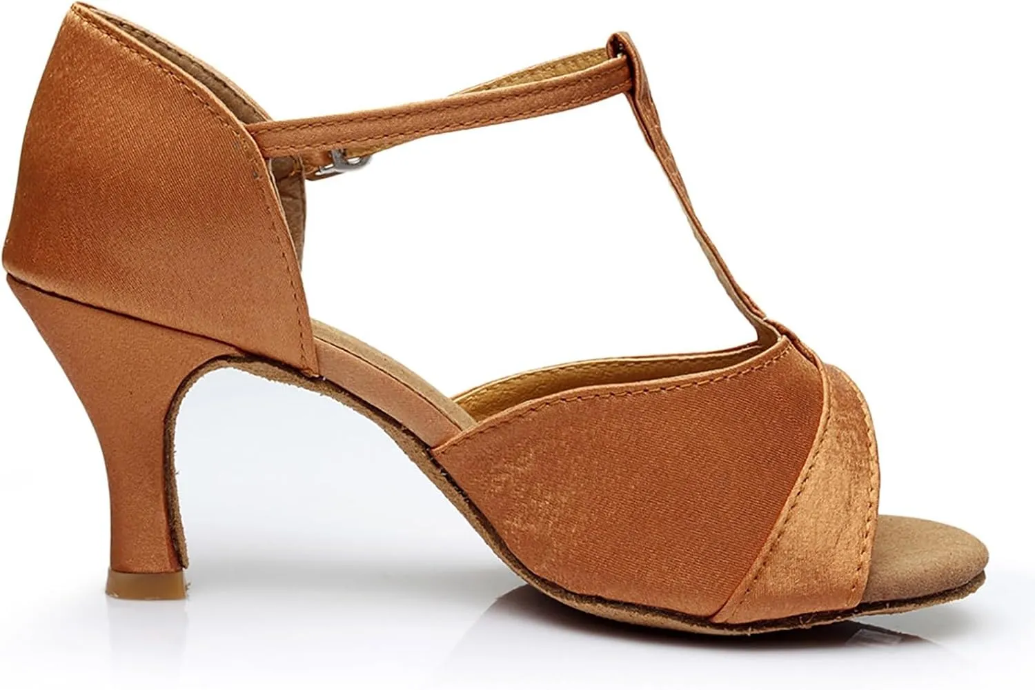 Womens Dress Sandals Open Toe Latin Dance Shoes Tango Performance Shoes Chunky Heels Professional Dance Shoe