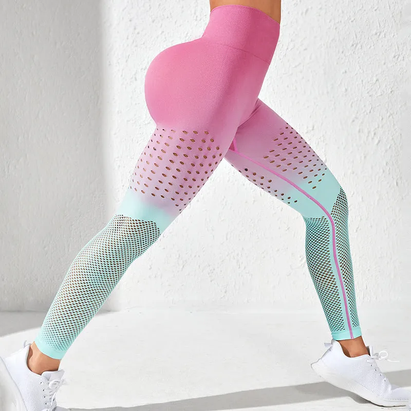 Women's Push Up Hollowed Out Seamless High Waist Leggings