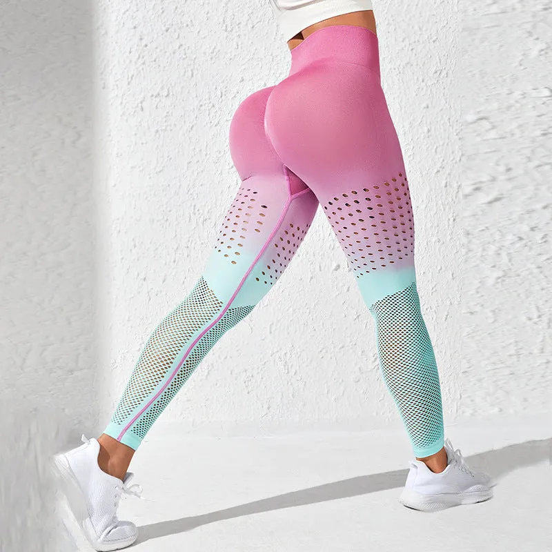 Women's Push Up Hollowed Out Seamless High Waist Leggings