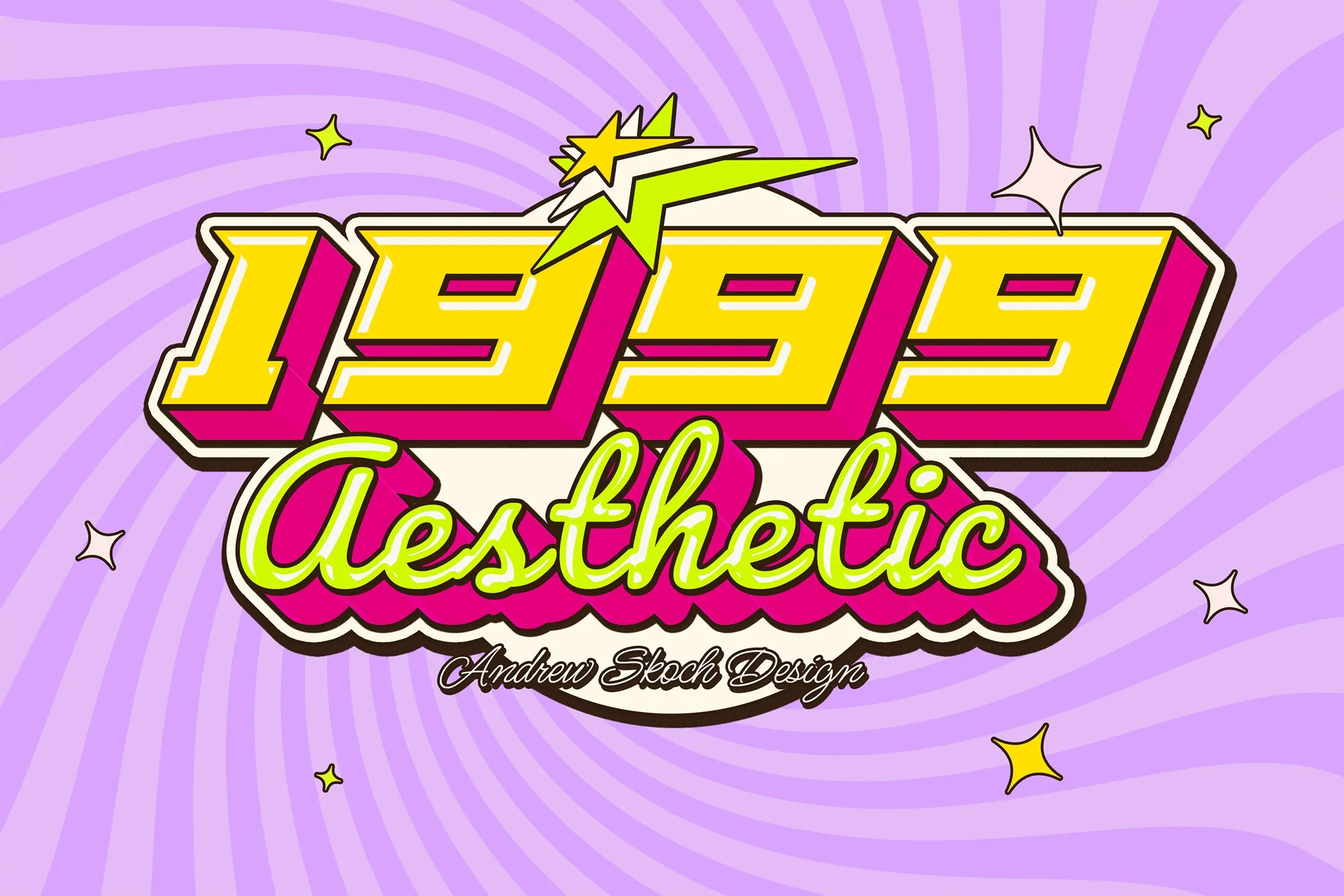 Y2k Text Effects vol 1
