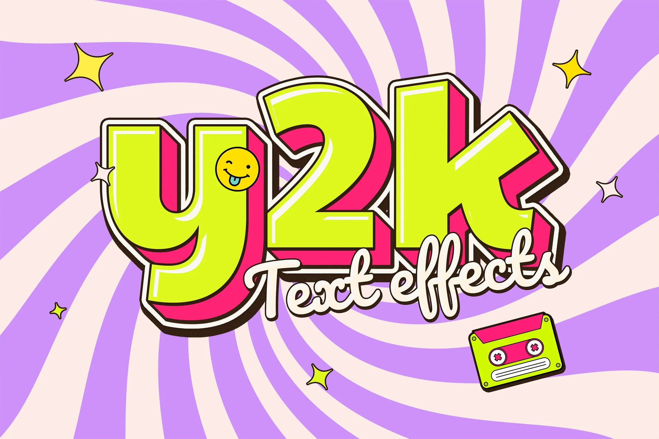 Y2k Text Effects vol 1
