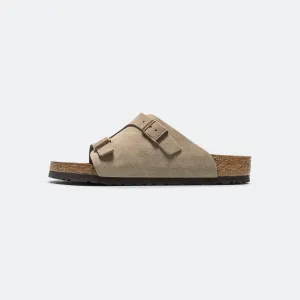 Zurich - Taupe Suede Leather